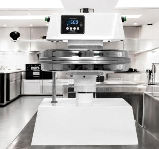 Proluxe DP2350 Pizza Dough Press, outstanding condition, 18" platen, manual swing arm, digital temp control, tested and working.