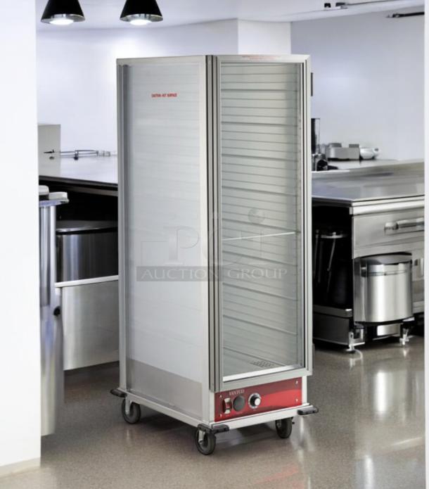 Avantco HEAT1836 full-size mobile heating and holding cabinet, stainless steel, on casters, excellent condition, 120V.