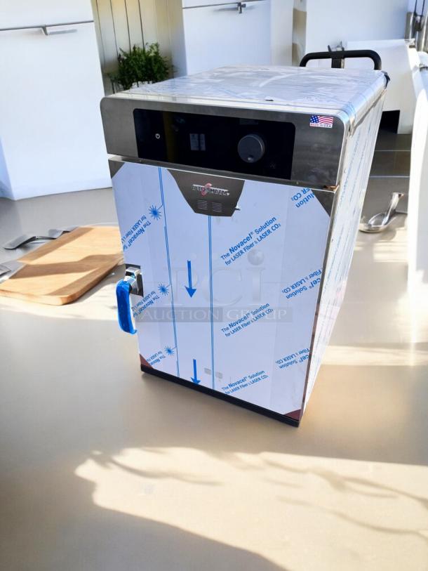 Brand new Alto-Shaam 1000-TH low-temp cook & hold oven, 120V, factory sealed with protective wrap.