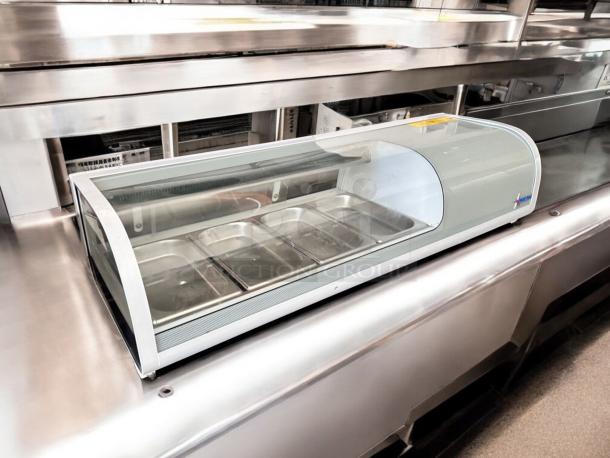 Omcan FPM-1 46" Refrigerated Sushi Display Case, Model 39553, 110V, excellent condition, tested and working.