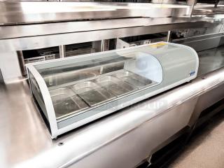 Omcan FPM-1 46" Refrigerated Sushi Display Case, Model 39553, 110V, excellent condition, tested and working.