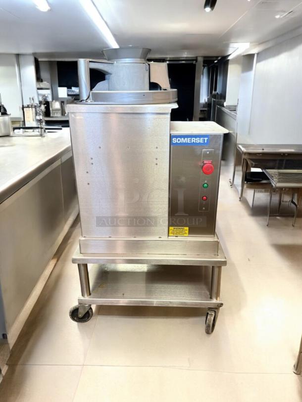 Somerset SDS-130 Dough Divider in outstanding condition, heavy-duty stainless steel, fully tested, with control panel and wheels.