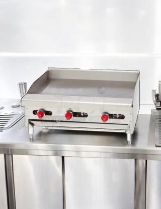 American Range ARMG-36 36" gas countertop griddle, manual controls, excellent condition, fully tested and working.