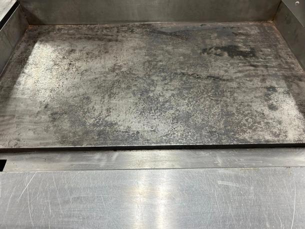 American Range ARMG-36 gas griddle in outstanding condition, 36" countertop model, manual controls, fully tested.