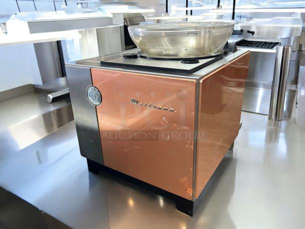 La Marzocco GB5 AV 1-Group Espresso Machine, dual boiler, excellent condition, bronze finish, fully tested and working.