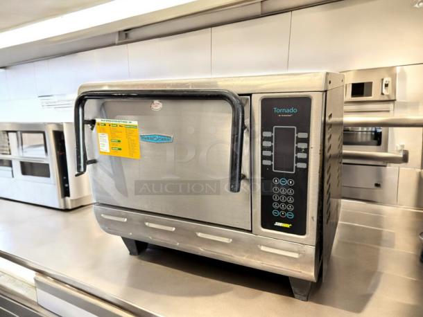 TurboChef Tornado high-speed convection microwave oven, excellent condition, fully tested, control panel visible, stainless steel.