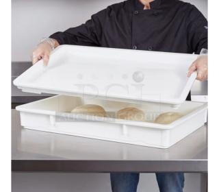 Outstanding Condition – Plastic Dough Trays – White Stackable – QTY 50 – Fully Cleaned & Ready for Use! - Item #1199014