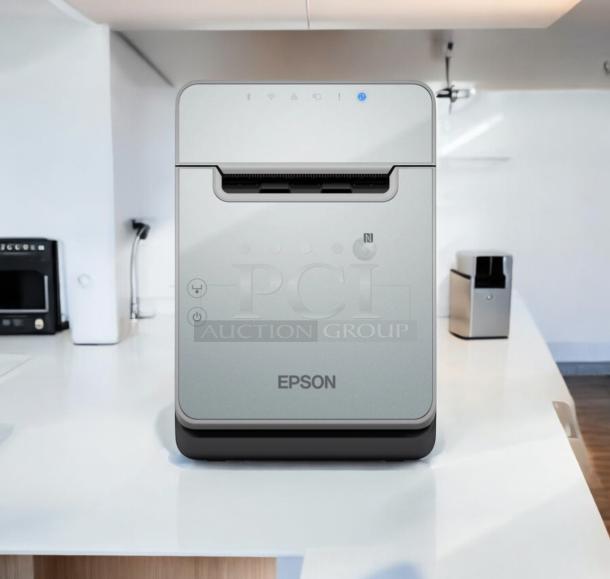 Pristine Epson TM-m30II-H POS thermal receipt printer. Features USB, Ethernet, NFC; fully tested and working.