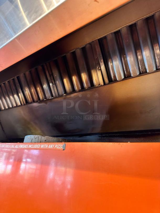 Wood Stone Mt. Adams 9660 pizza oven, natural gas, in outstanding condition, fully tested. Features orange exterior.