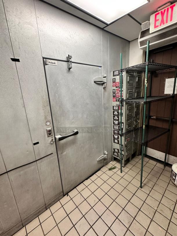 Kolpak Walk-In Cooler/Freezer Combo, model 4010130519DR25, 12'6" x 9'0" x 8'4", used in outstanding condition, code WIC01.