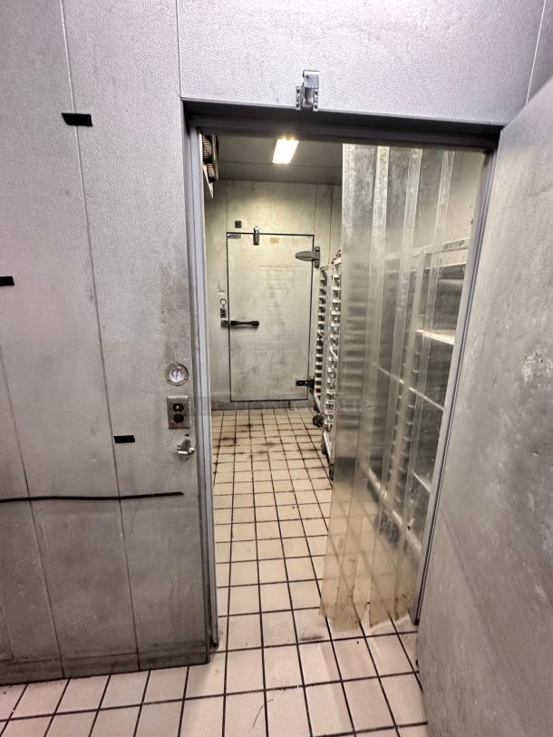Kolpak walk-in cooler/freezer combo, 12'6" x 9'0" x 8'4", model 4010130519DR25, used and in outstanding condition, fully functional.