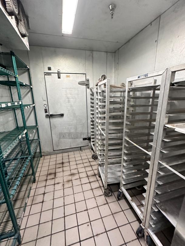 Kolpak Walk-In Cooler/Freezer Combo, model 4010130519DR25, 12'6" x 9'0" x 8'4", outstanding condition, fully functional.