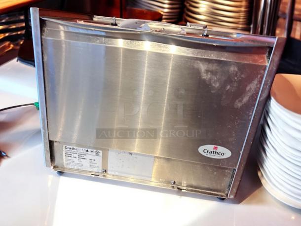 Crathco D25-3 Cold Beverage Dispenser, 2-bowl, 115V, superb condition, visible Crathco label, fully tested and working.