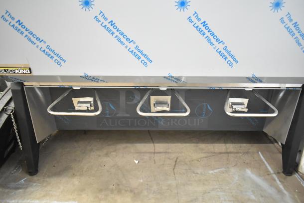 Brand new Silver King SKMAJ3-ESUS4 stainless steel 18-gal refrigerated milk dispenser, 120 volts, 1 phase. Scratch and dent.
