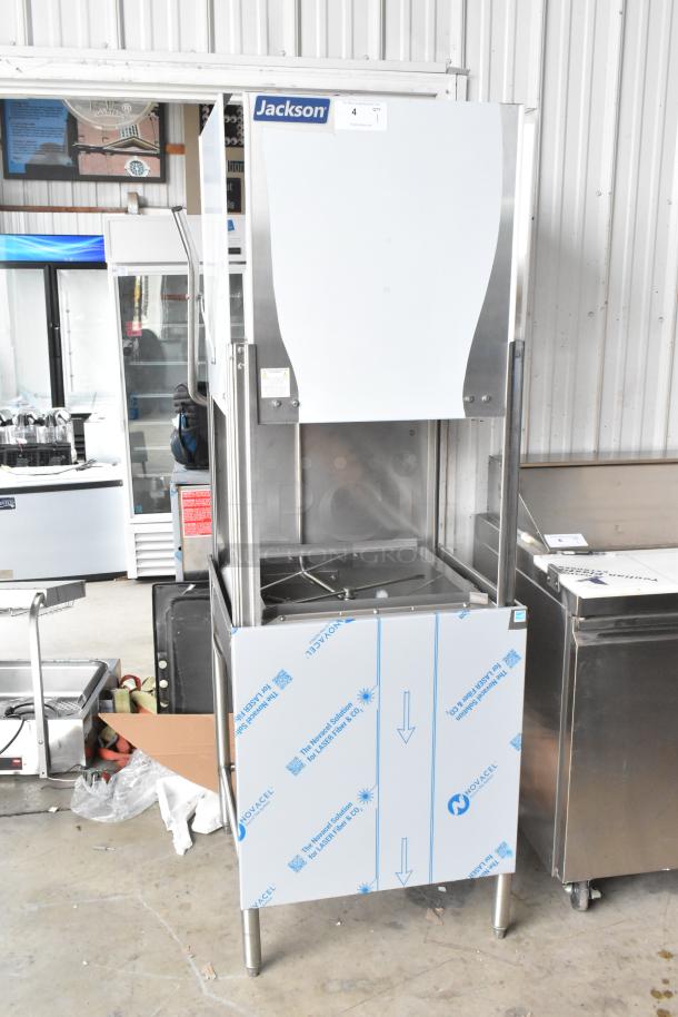 Brand new Jackson Tempstar stainless steel commercial dishwasher, door type, with electric booster heater, 2024 model.