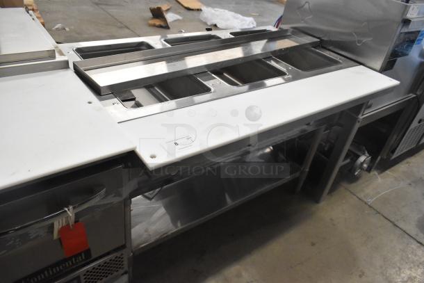 Brand new Eagle SHT3-120 stainless steel 3 bay steam table with metal under shelf, featuring scratch and dent condition, 120V, 1 Phase.