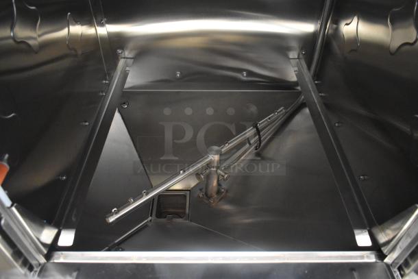 CMA EST-FL stainless steel commercial low temp dishwasher interior, brand new condition, 220 volts, 1 phase.