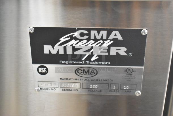 BRAND NEW CMA EST-FL Stainless Steel Commercial Dishwasher, 220V, 1 Phase, NSF and UL listed, \"Energy Mizer\" label.
