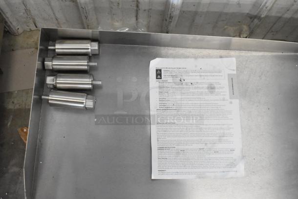 BRAND NEW Avantco 177EG30N 30" stainless steel electric countertop griddle, 208/240V, 1 phase, with instruction manual.