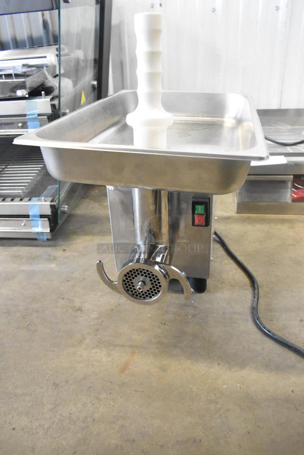 BRAND NEW SCRATCH AND DENT! Pro-Cut KG-12-SS #12 stainless steel electric meat grinder. 120V, 1 Phase.