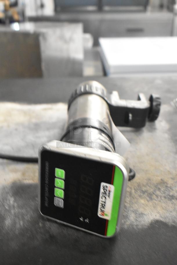 Winco Spectrum ESVI-1 Immersion Circulator, digital display, 120V, 1 Phase, slightly used condition with visible label.