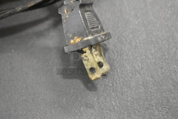 Lot includes rusted electrical plug, indicating poor condition, part of an immersion blender base.