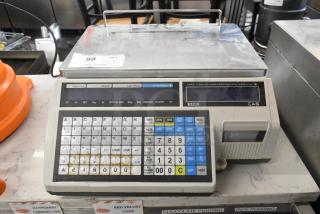 CAS CL5500-B Metal Countertop Food Portioning Scale, 120 Volts, 1 Phase. Features digital display and keypad.