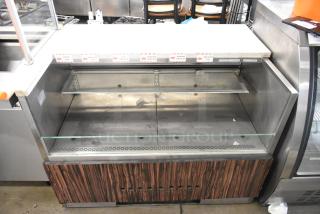 2019 Cooltech CUST-48OFS metal merchandiser, horizontal, open design. Features glass shelves, used condition, 120V, 1 phase.