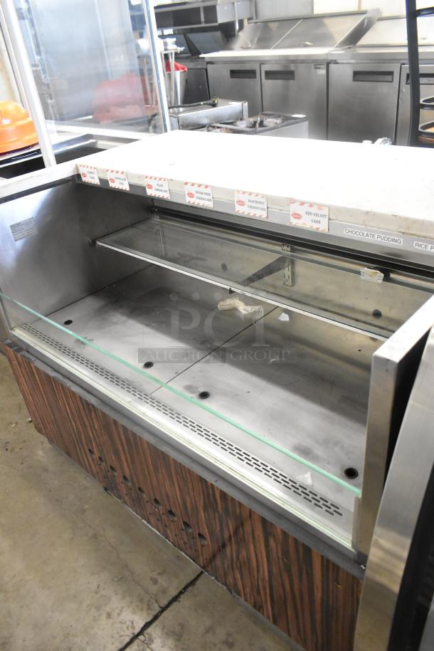 2019 Cooltech CUST-48OFS metal open merchandiser; horizontal design, 120 volts, 1 phase, with product labels, used condition.