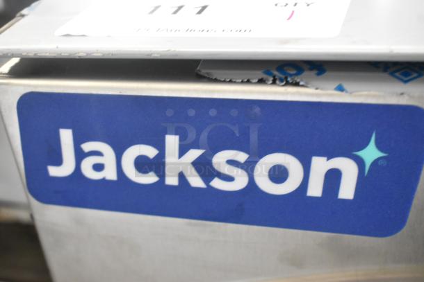 Brand new Jackson Dishstar HT stainless steel commercial undercounter dishwasher. High temp, 208/230V, 1 phase, scratch and dent.