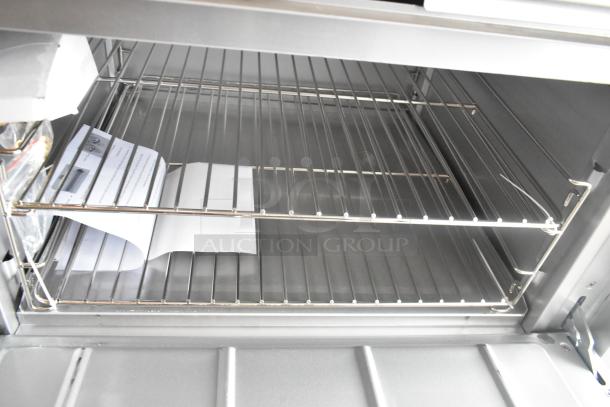BRAND NEW Mainstreet 541E36N Stainless Steel 6 Burner Range with Oven, 210,000 BTU, clean interior racks and documentation.