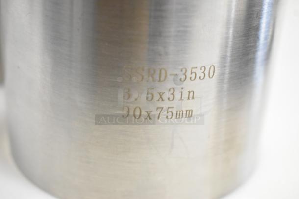 Fat Daddio's stainless steel cake ring mold, model SSRD-3530, 3.5x3in, 90x75mm, new scratch and dent.