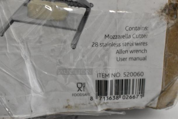 BRAND NEW SCRATCH AND DENT Boska 520060 Mozzarella Cheese Cutter with 28 stainless steel wires, Allen wrench, user manual.