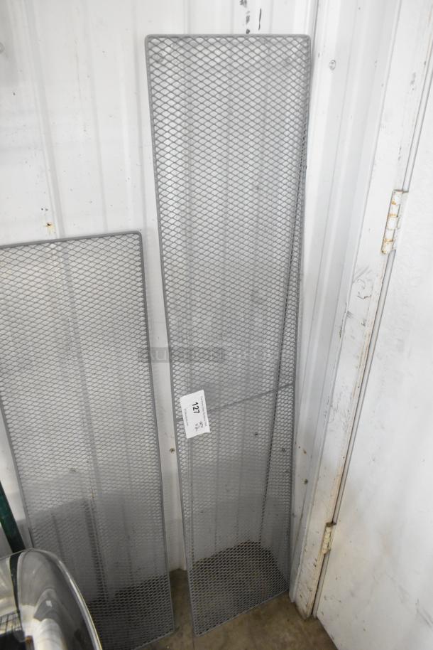 Brand new scratch and dent mesh panels, set of 2. Minor cosmetic flaws. Size approximately 2ft by 6ft.