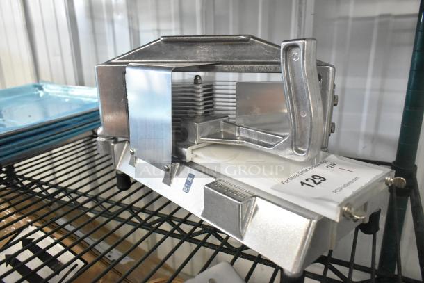 Brand new Choice 4071875TS 3/16" tomato slicer, slight scratches. Stainless steel blades, food prep equipment.