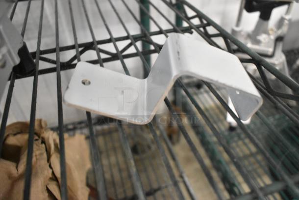 Choice 4071875TS Food Prep 3/16" Tomato Slicer, scratch and dent, shown on a wire shelf, metal construction.