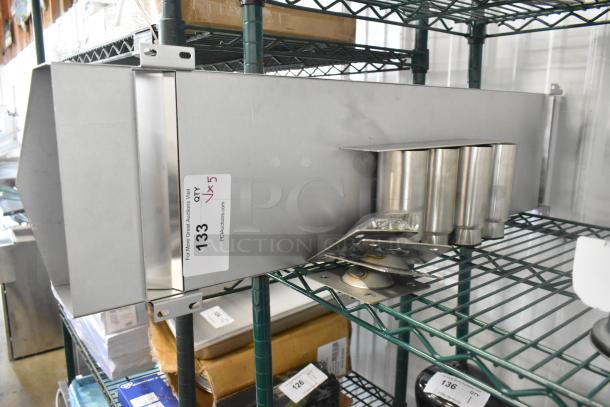 Lot of brand new scratch and dent items by Choice, including 4 metal legs and duct. Label: "133 QTY 1 x 5".