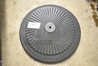 BRAND NEW SCRATCH AND DENT! Choice black umbrella base with textured design. Slight imperfections visible. Item tag: 144.