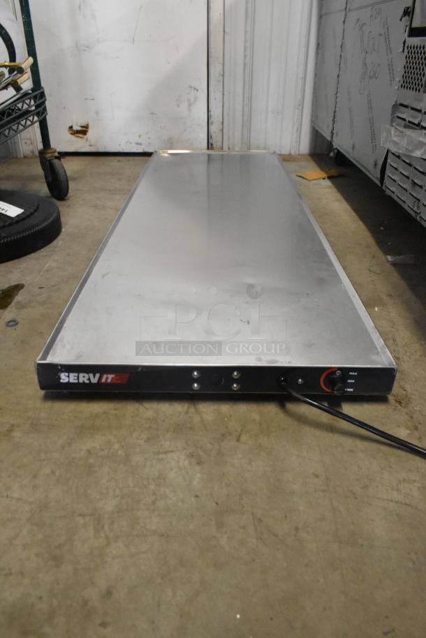 Brand new 2024 ServIt 423HSW2060 60" stainless steel heated shelf warmer, 120V, 1 phase, with minor scratches.