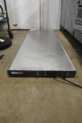 Brand new 2024 ServIt 423HSW2060 60" stainless steel heated shelf warmer, 120V, 1 phase, with minor scratches.