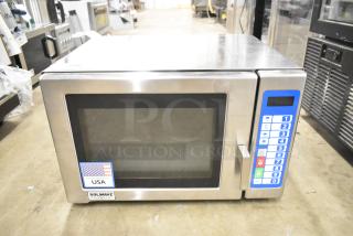 Brand new 2025 Solwave SWA21T commercial microwave, stainless steel, push button controls, 208/240V, USA made.