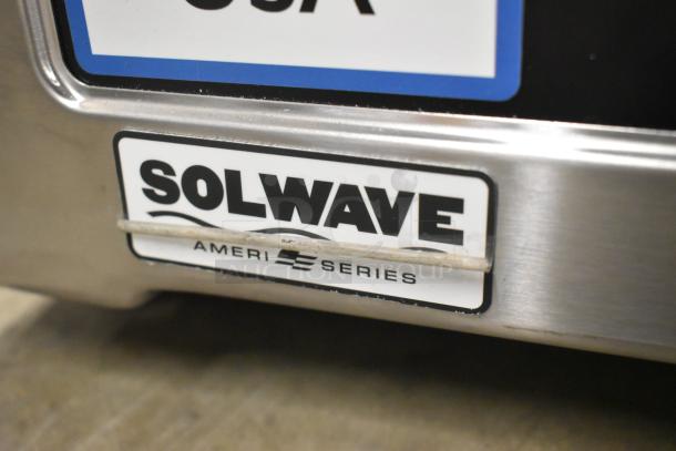 2025 Solwave SWA21T Ameri-Series microwave, stainless steel, medium-duty, push button controls, scratch and dent.