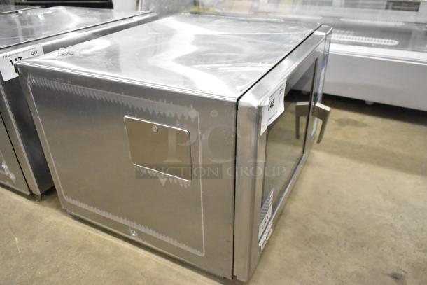 Brand new 2025 Solwave SWA21T stainless steel commercial microwave, scratch and dent, push button controls, 208/240V.