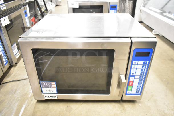BRAND NEW SCRATCH AND DENT! 2025 Solwave SWA21T medium-duty stainless steel commercial microwave, push button controls, 208/240V, 1 phase.