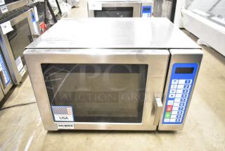 BRAND NEW SCRATCH AND DENT! 2025 Solwave SWA21T medium-duty stainless steel commercial microwave, push button controls, 208/240V, 1 phase.
