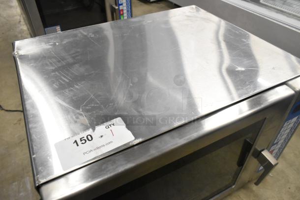 Solwave SWA21T stainless steel commercial microwave, scratch and dent condition, with push button controls, 208/240V, 1 phase.