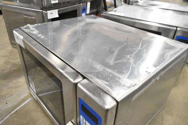 BRAND NEW Solwave SWA21T microwave, stainless steel, medium-duty, scratch and dent, 208/240V, 1 phase, with push-button controls.