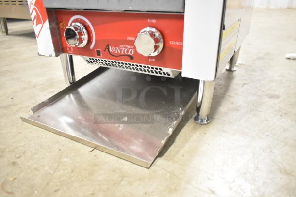 Brand new Avantco 184T140 conveyor toaster, 10" wide, 3" opening. Scratch and dent. 300 slices/hour, 120V, 1 phase.