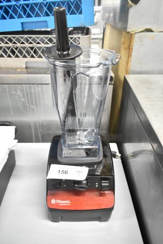 Brand new 2024 VitaMix VM0101D commercial blender, metal base, scratch and dent, 120V, 1 phase, with tamper tool.