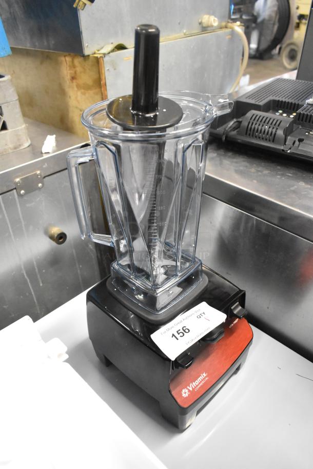BRAND NEW SCRATCH AND DENT! 2024 VitaMix VM0101D Metal Commercial Blender, 120V, labeled "156", pristine condition.